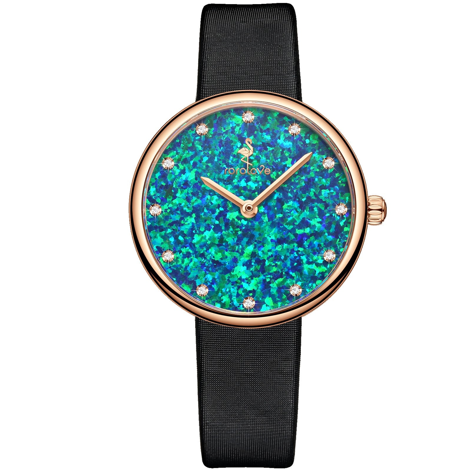 Piaget White Gold Opal Emerald Watch G0A48256